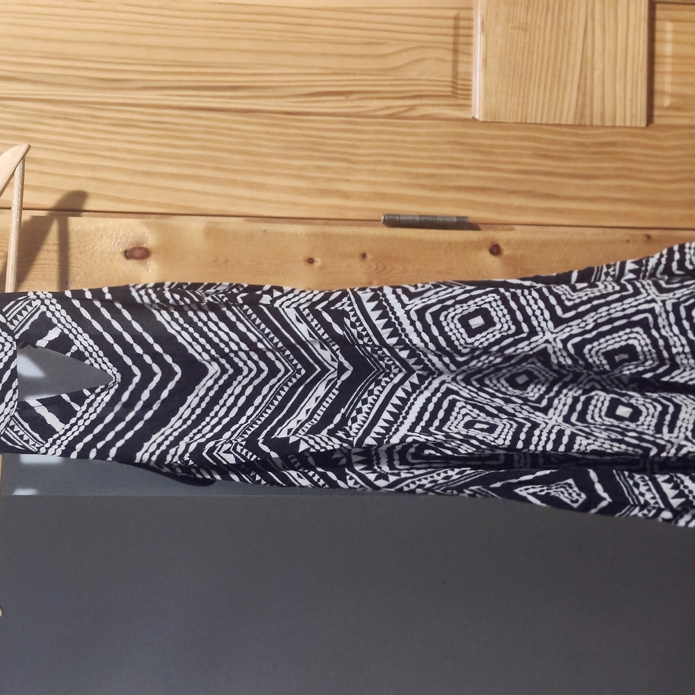Candie's Black and White Geometric Dress